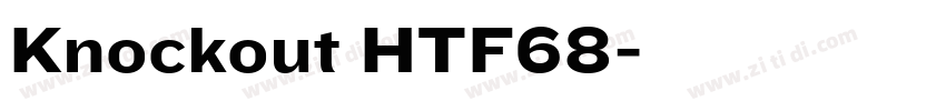 Knockout HTF68字体转换